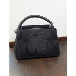 Guess Black Embossed Purse w/ Detachable Strap